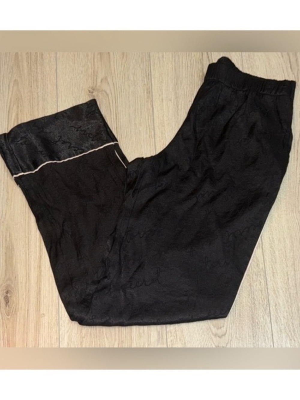 Victoria's Secret Black Pants and Pink Trim pajama pants sweatpants